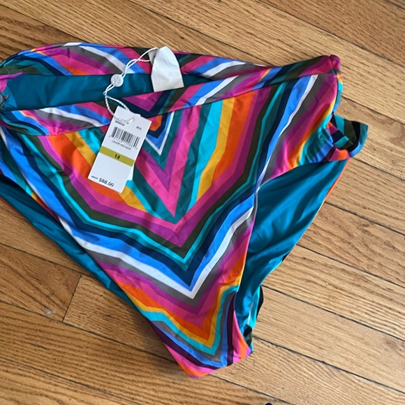 Trina Turk Multicolor Chevron Swim Sarong - Picture 2 of 5